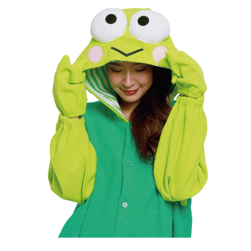 Pijama Kigurimi Keroppi (ADULTO E INFANTIL) + BRINDE GRÁTIS