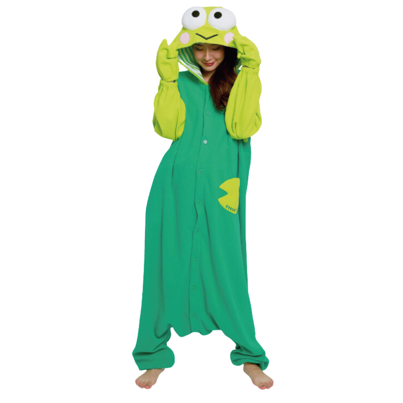Pijama Kigurimi Keroppi (ADULTO E INFANTIL) + BRINDE GRÁTIS