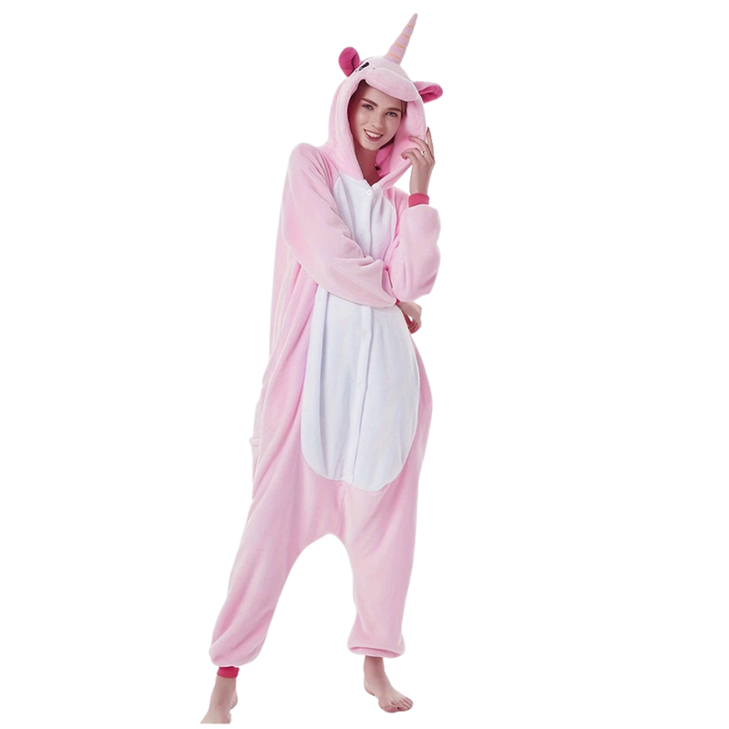Pijama Kigurimi Unicórnio Rosa (ADULTO E INFANTIL) + BRINDE GRÁTIS