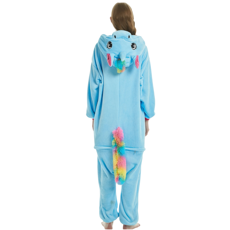 Pijama Kigurimi Unicórnio Azul (ADULTO E INFANTIL) + BRINDE GRÁTIS