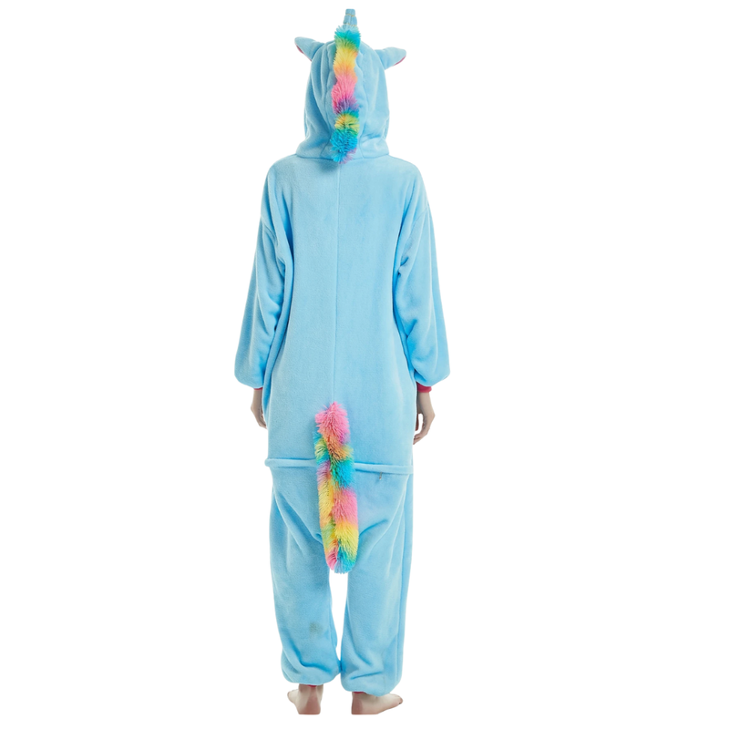 Pijama Kigurimi Unicórnio Azul (ADULTO E INFANTIL) + BRINDE GRÁTIS