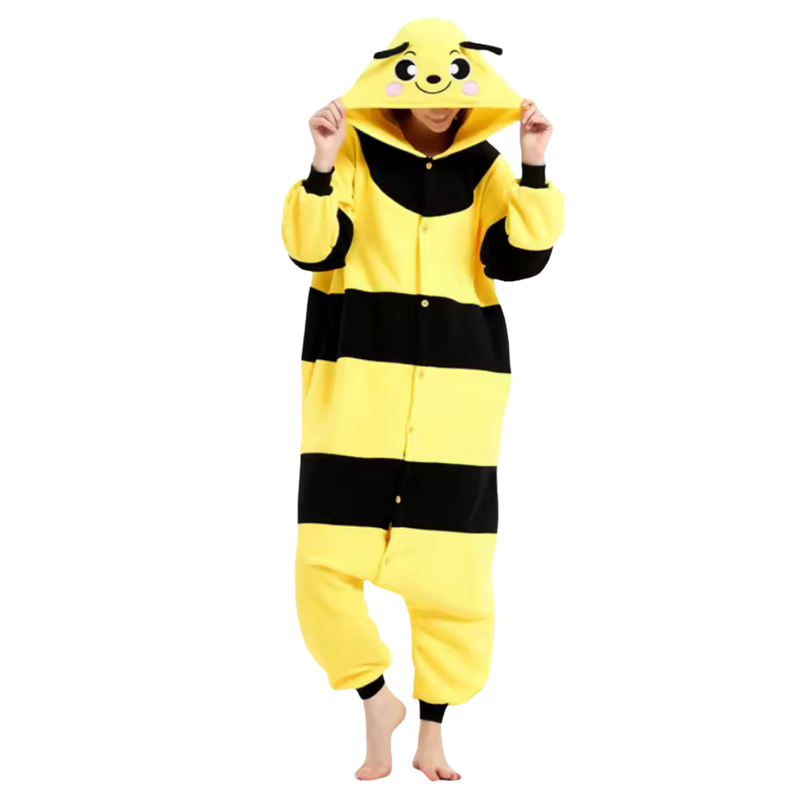 Pijama Kigurimi Abelha (ADULTO E INFANTIL) + BRINDE GRÁTIS