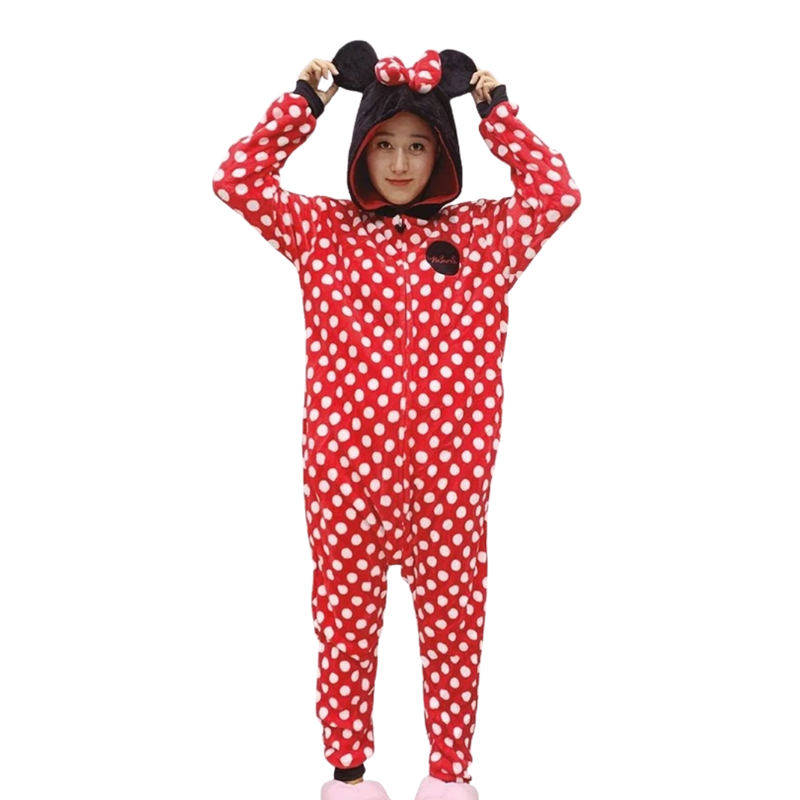 Pijama Kigurimi Minnie (ADULTO E INFANTIL) + BRINDE GRÁTIS