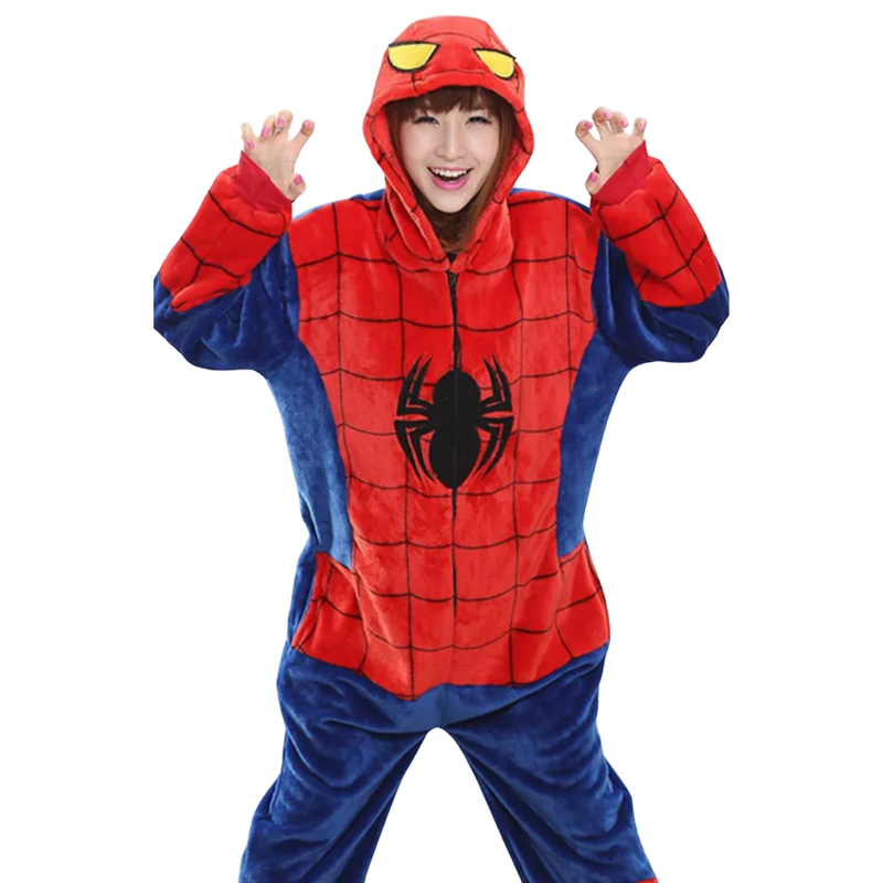 Pijama Kigurimi Homem Aranha Vermelho (ADULTO E INFANTIL) + BRINDE GRÁTIS