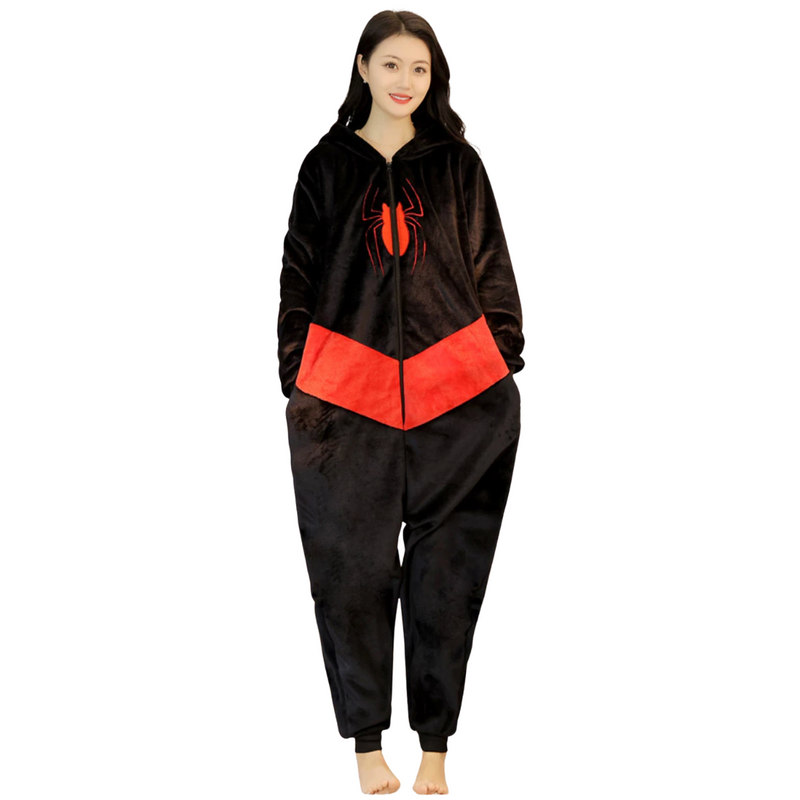 Pijama Kigurimi Homem Aranha Preto (ADULTO E INFANTIL) + BRINDE GRÁTIS