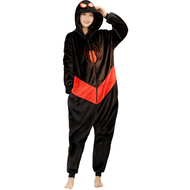 Pijama Kigurimi Homem Aranha Preto (ADULTO E INFANTIL) + BRINDE GRÁTIS